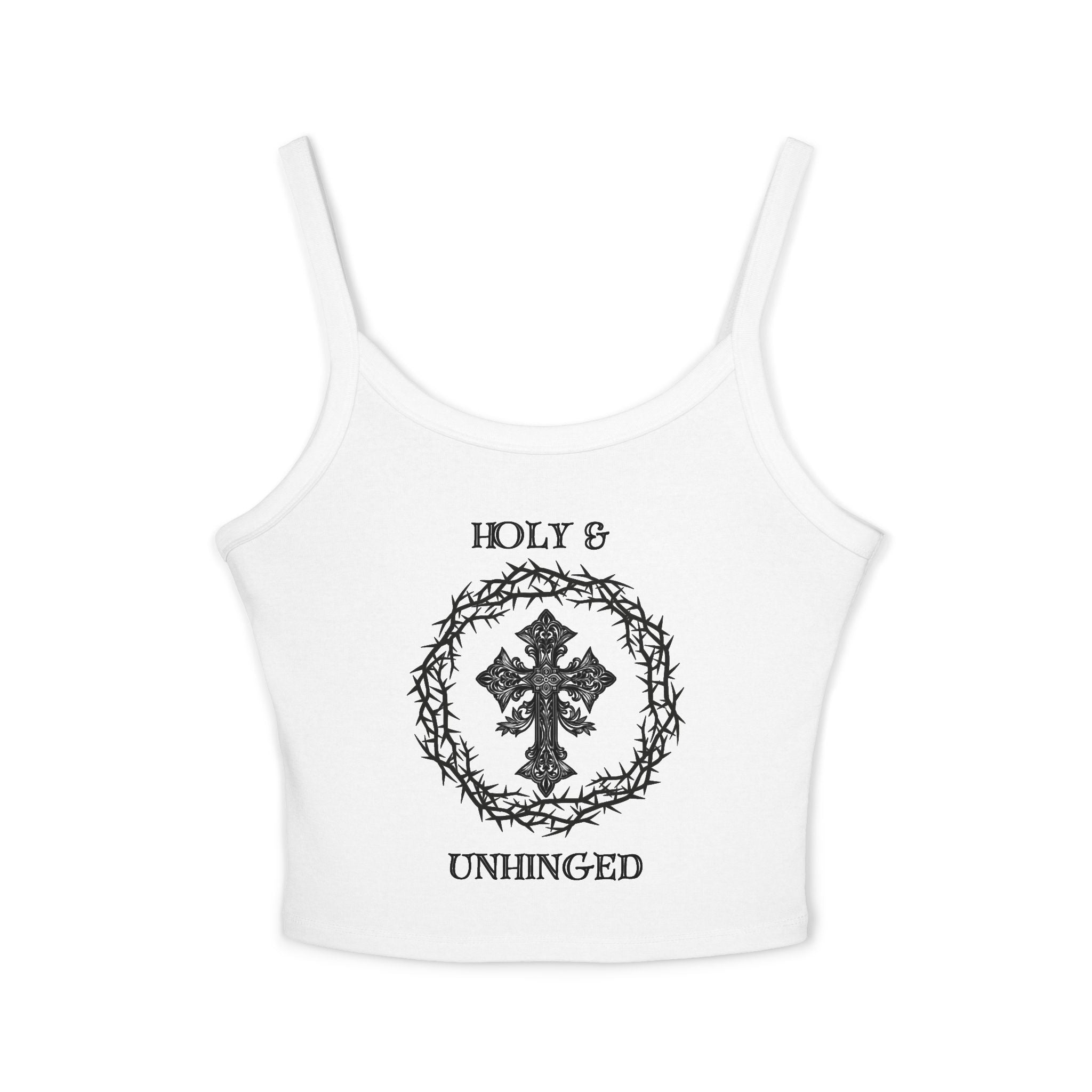 "Holy & Unhinged" Crop Top Tank