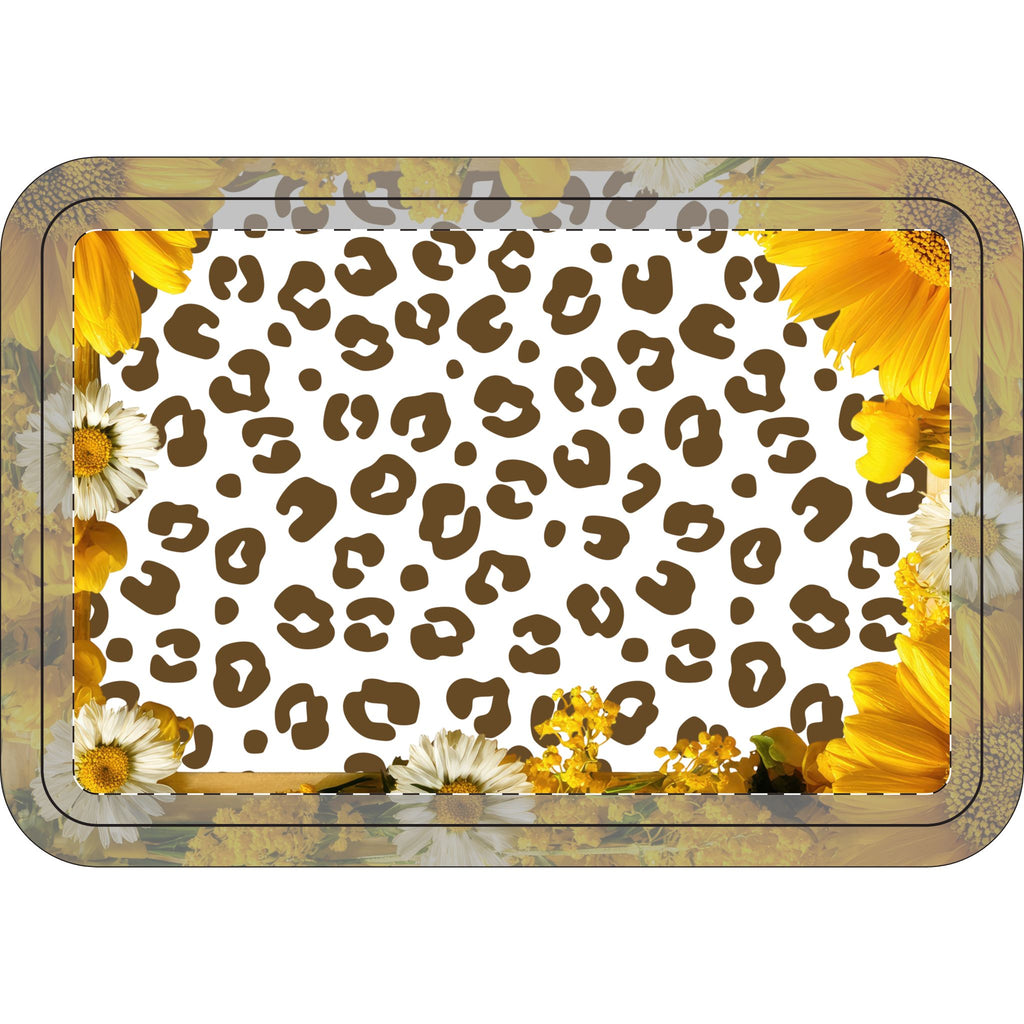 3 piece Bathroom set- leopard/sunflower