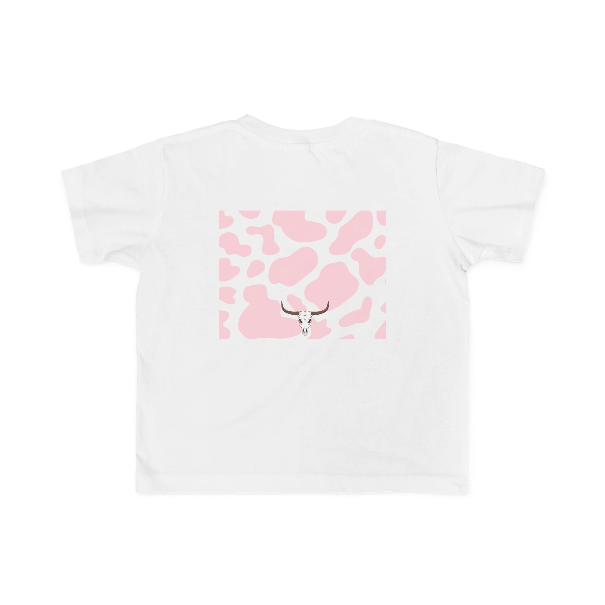 Toddler Tee - Pink Cowhide 'Mini' Butterfly Graphic