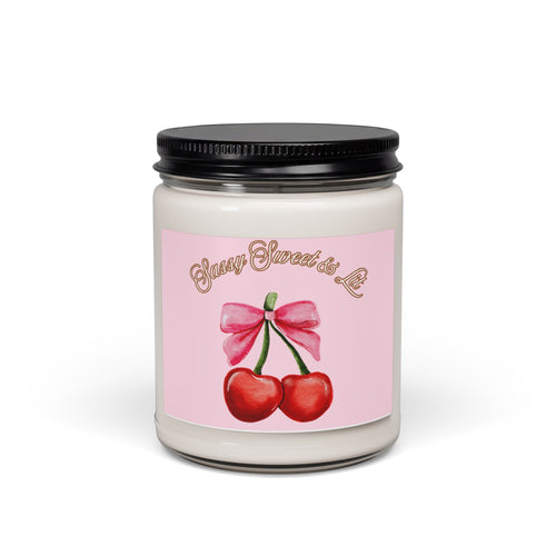 "Sassy Sweet & Lit" scented soy candle