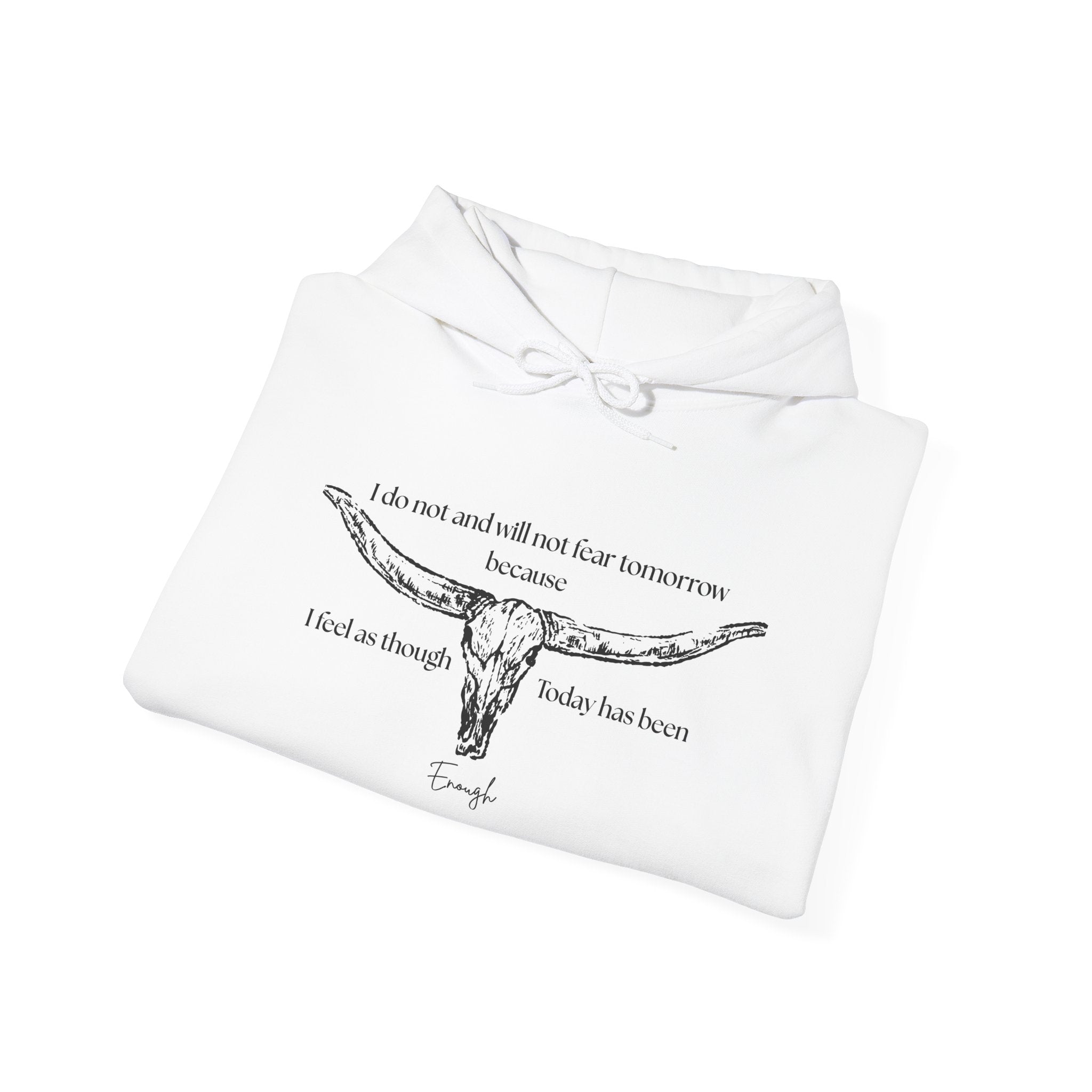 Bull Skull Quote Hoody