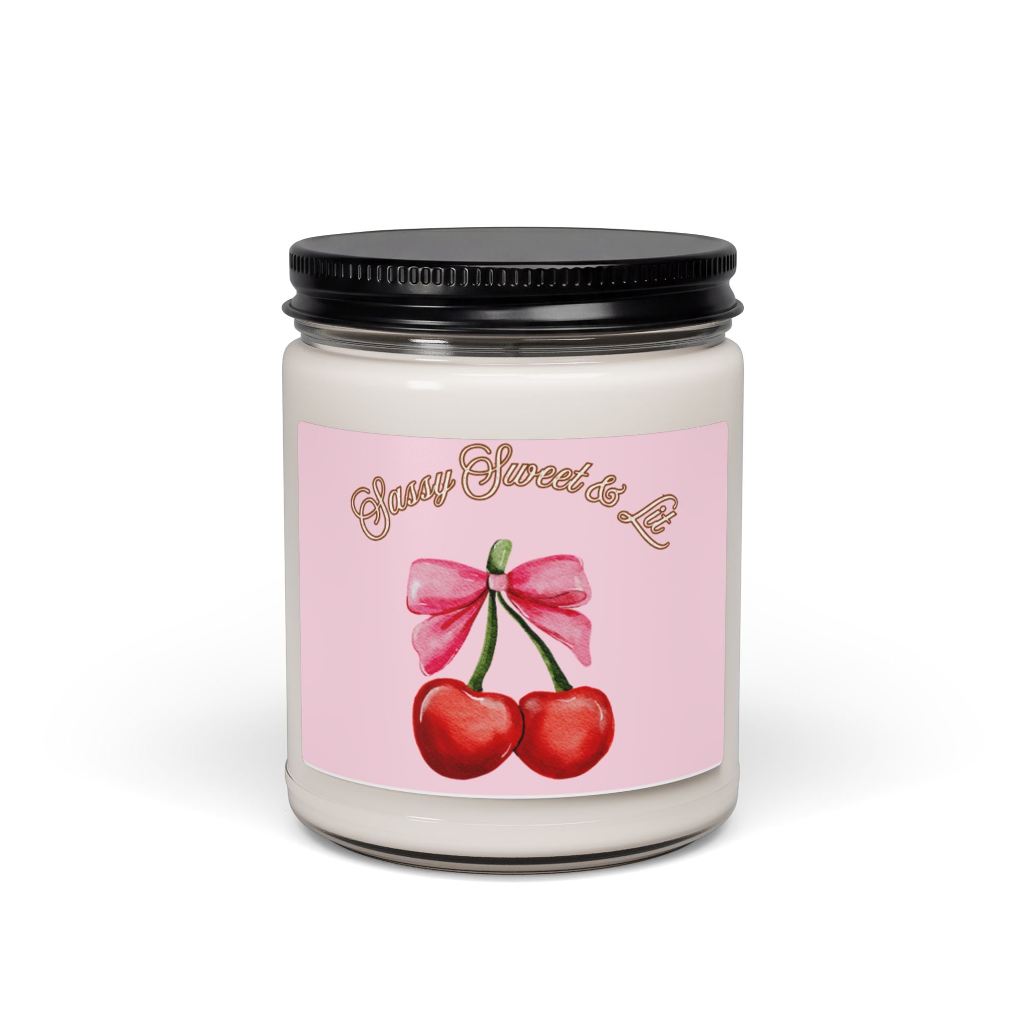 "Sassy Sweet & Lit" scented soy candle
