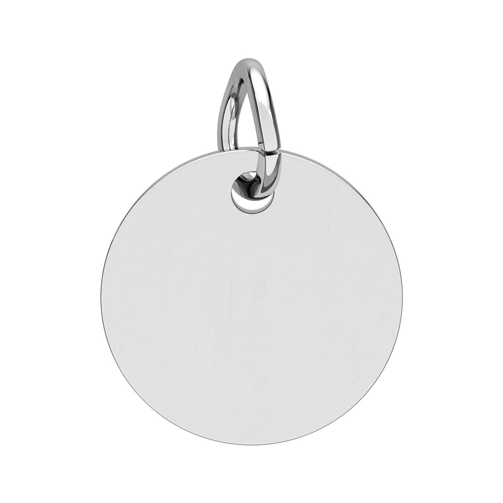 I Am Chosen Birthstone Circle Charm — Engraved Christian Cross Pendant
