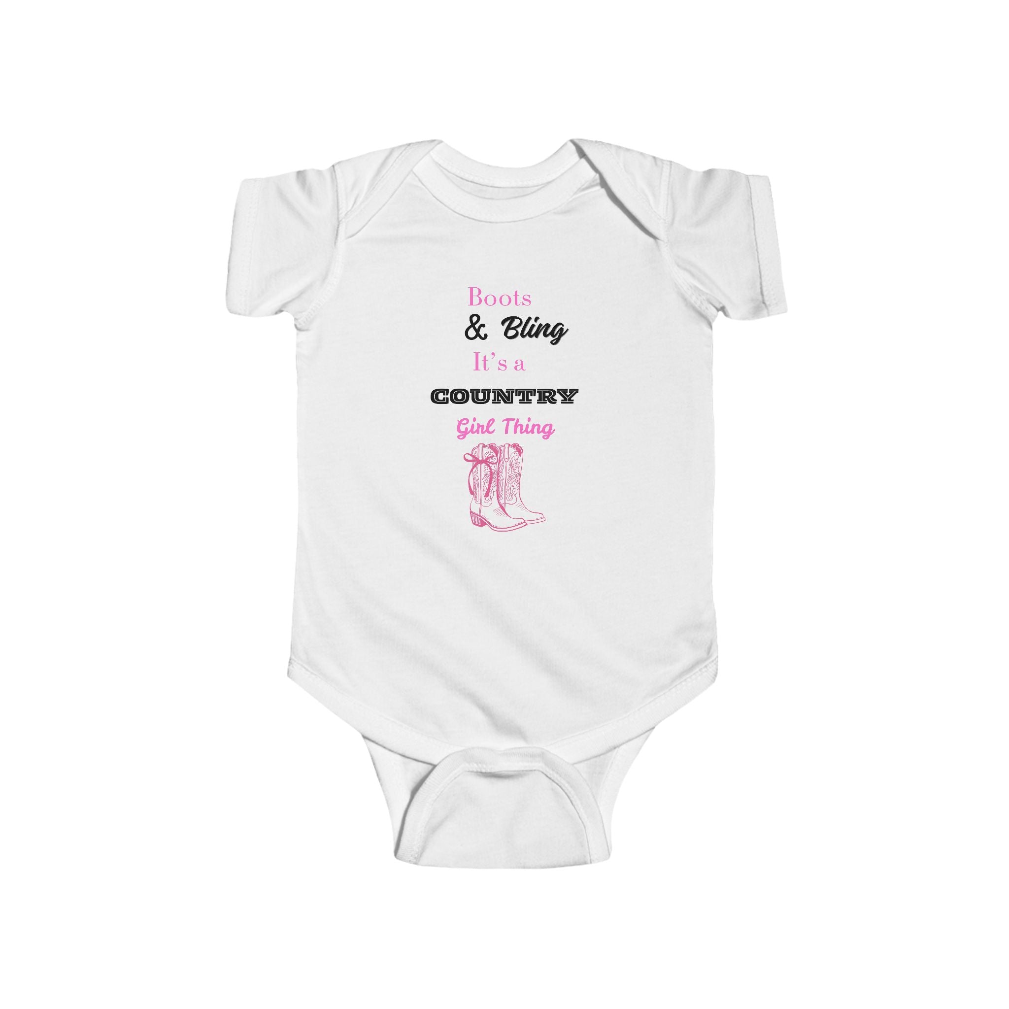 Boots & Bling onesie