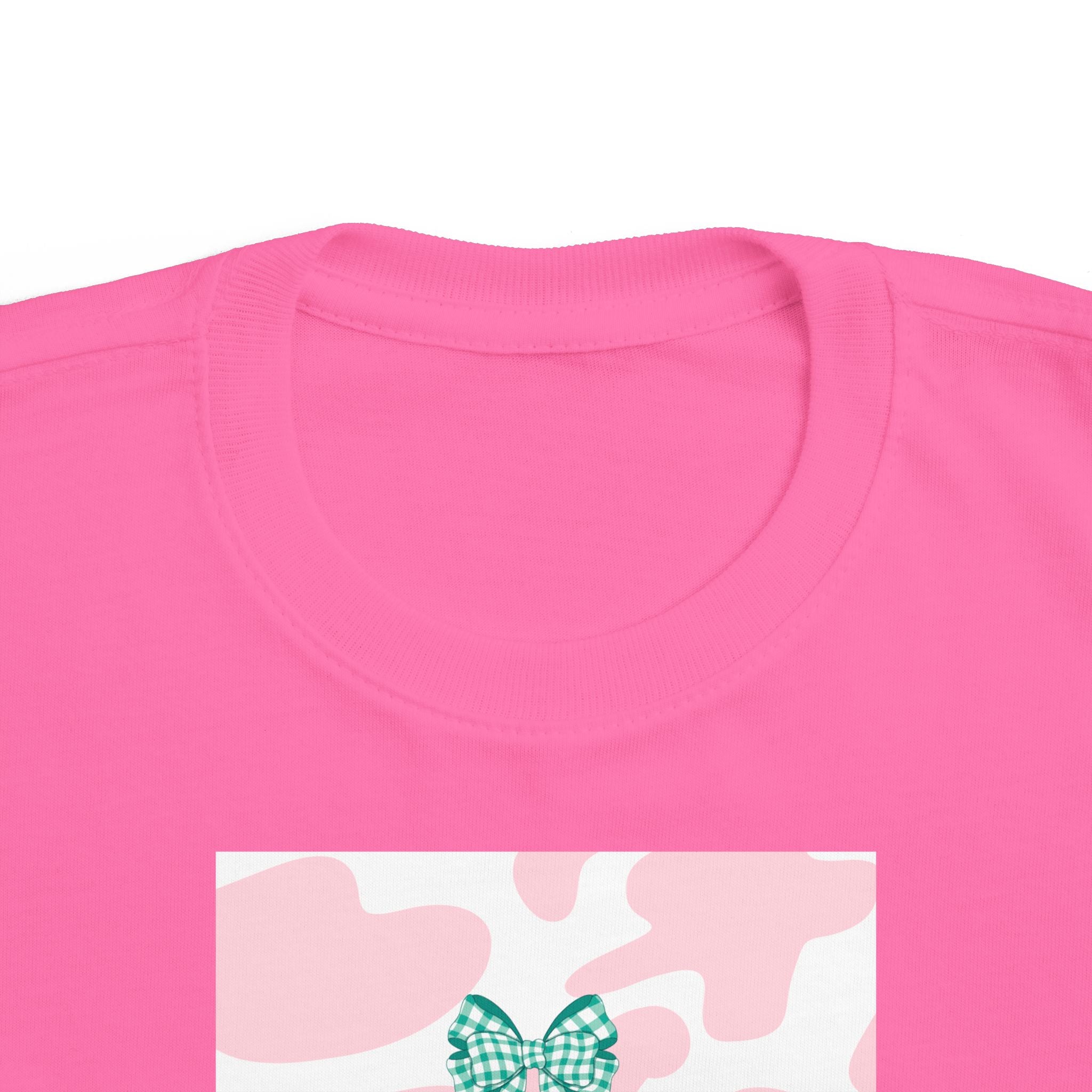 Toddler Tee - Pink Cowhide 'Mini' Butterfly Graphic
