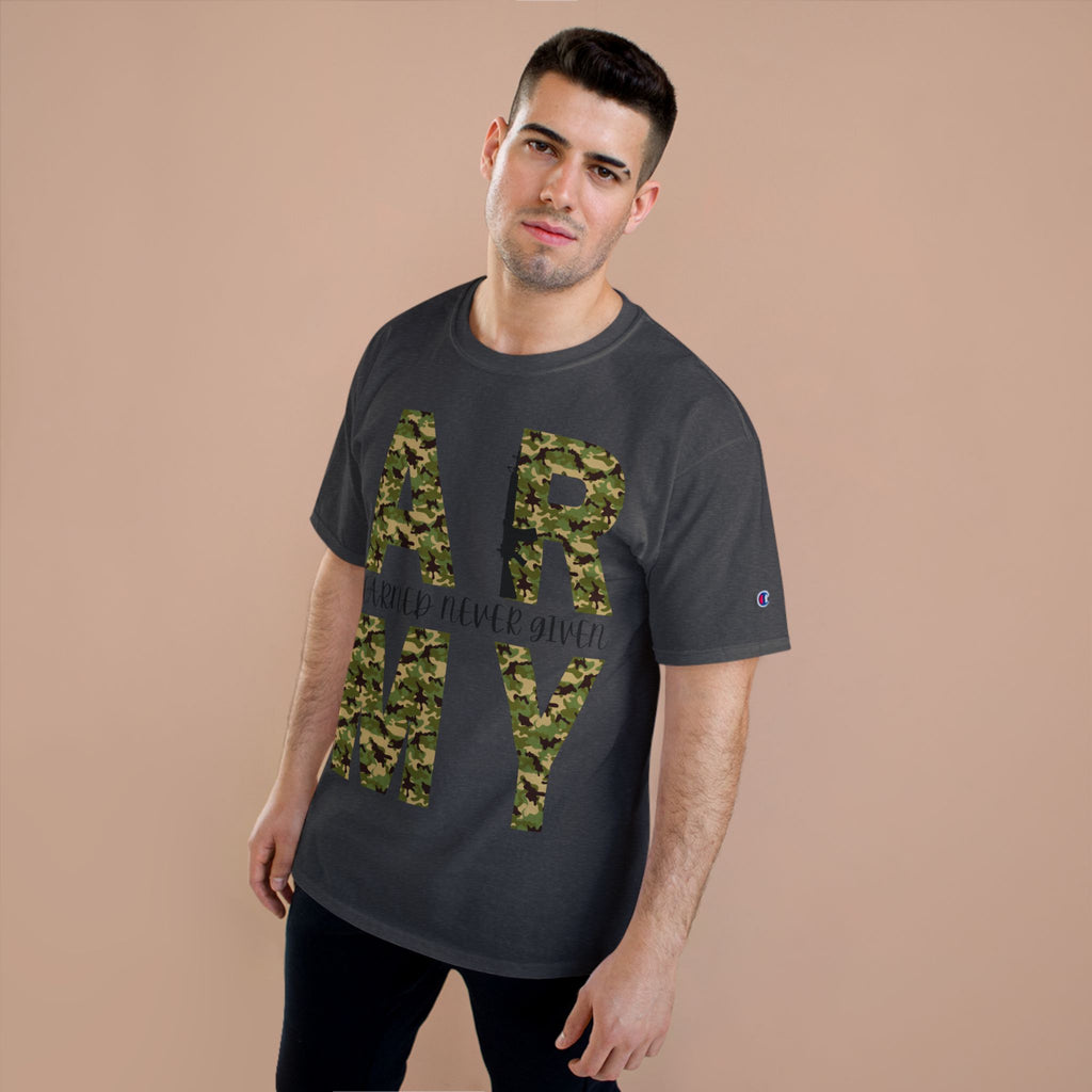 Army Camo "Earned Never Given" T-Shirt