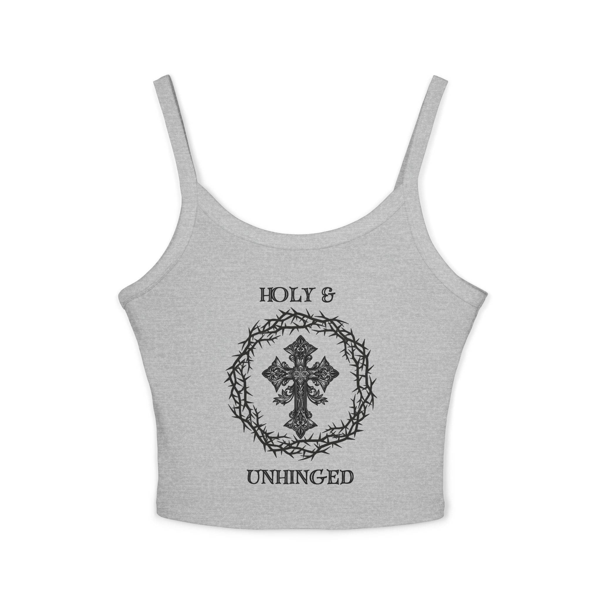 "Holy & Unhinged" Crop Top Tank