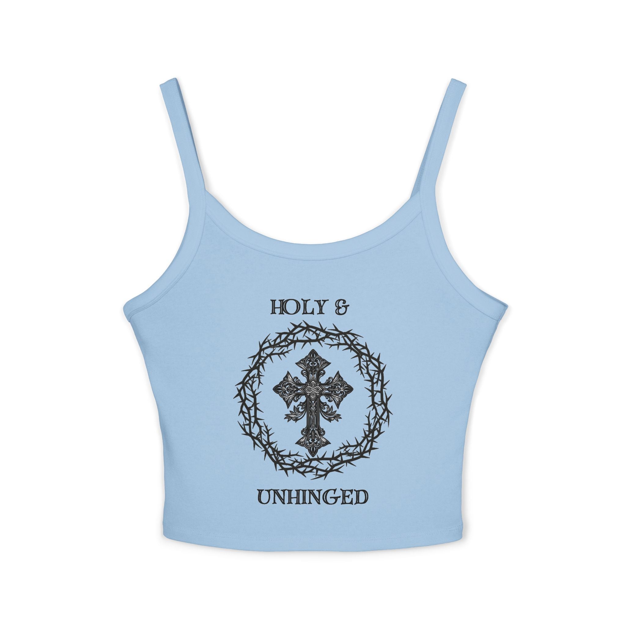"Holy & Unhinged" Crop Top Tank