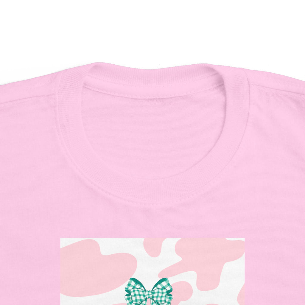 Toddler Tee - Pink Cowhide 'Mini' Butterfly Graphic
