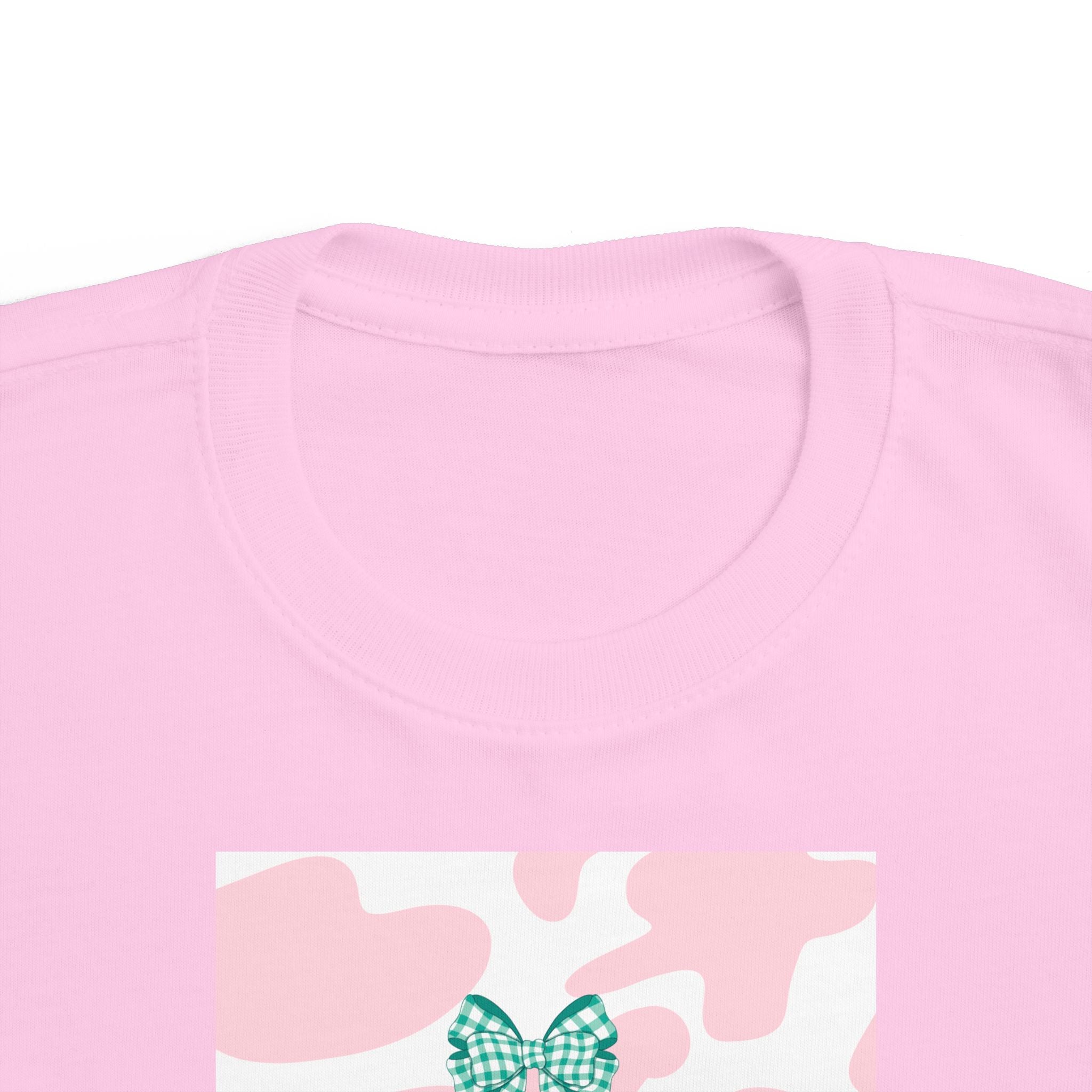 Toddler Tee - Pink Cowhide 'Mini' Butterfly Graphic