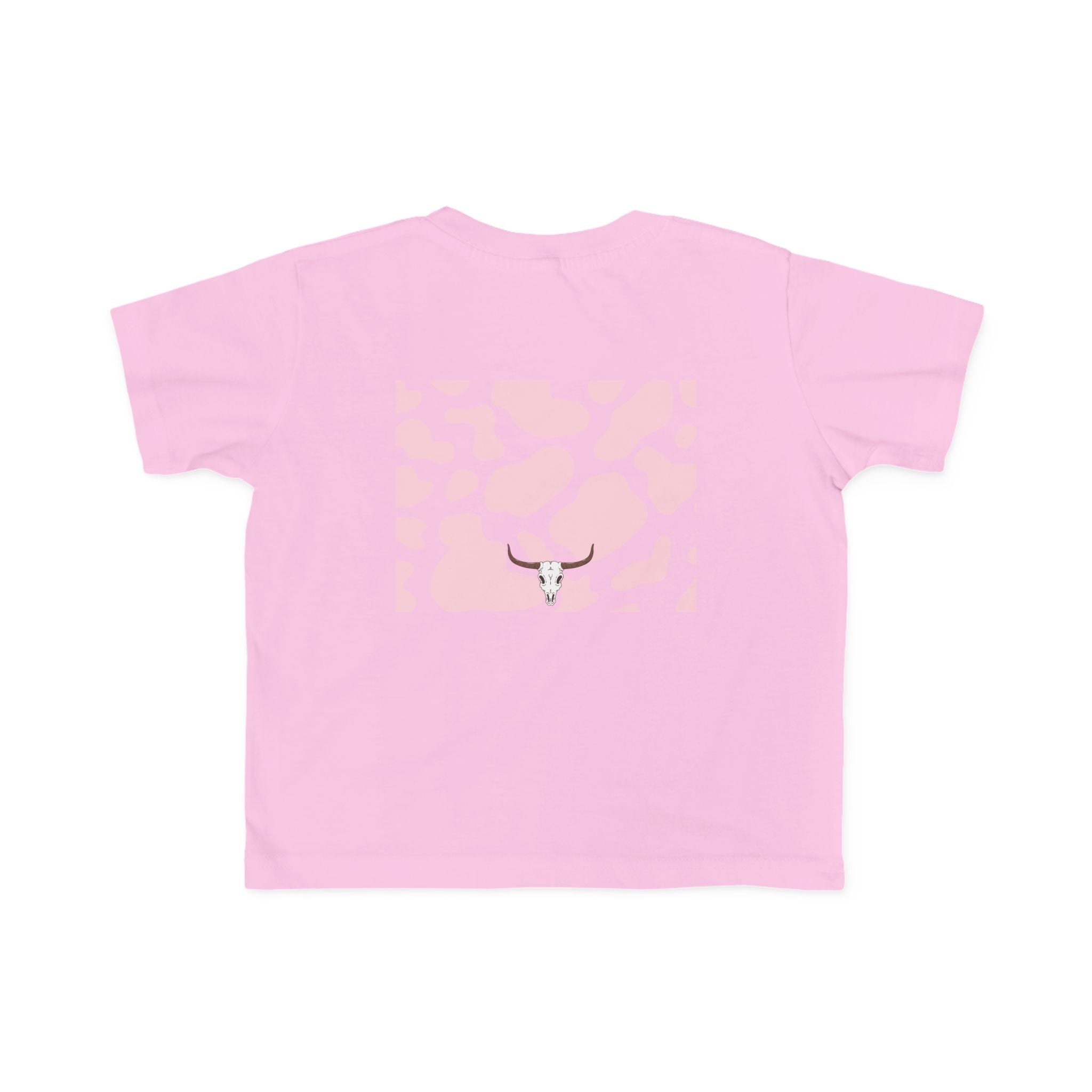 Toddler Tee - Pink Cowhide 'Mini' Butterfly Graphic