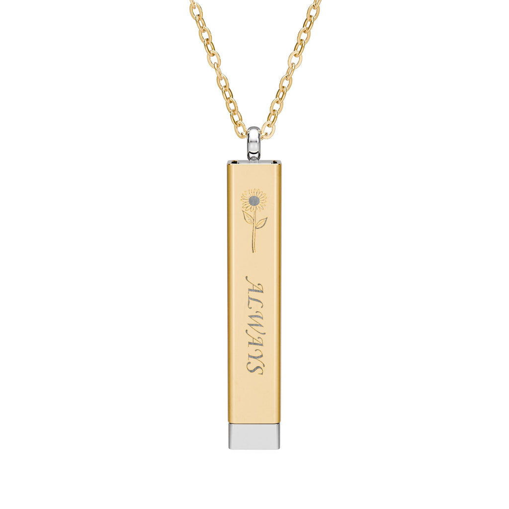 Hidden Message Sliding Bar Necklace