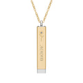 Hidden Message Sliding Bar Necklace