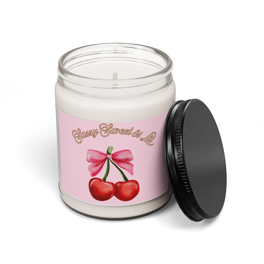 "Sassy Sweet & Lit" scented soy candle